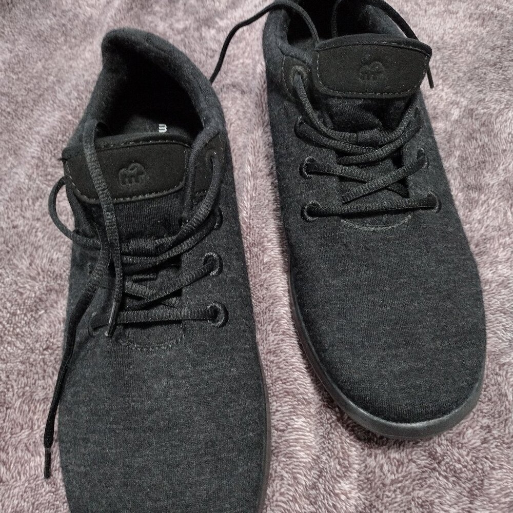 MERINOS Dark Gray Merino Wool Lace Up Walking Sneakers Shoes Size 11 Womens